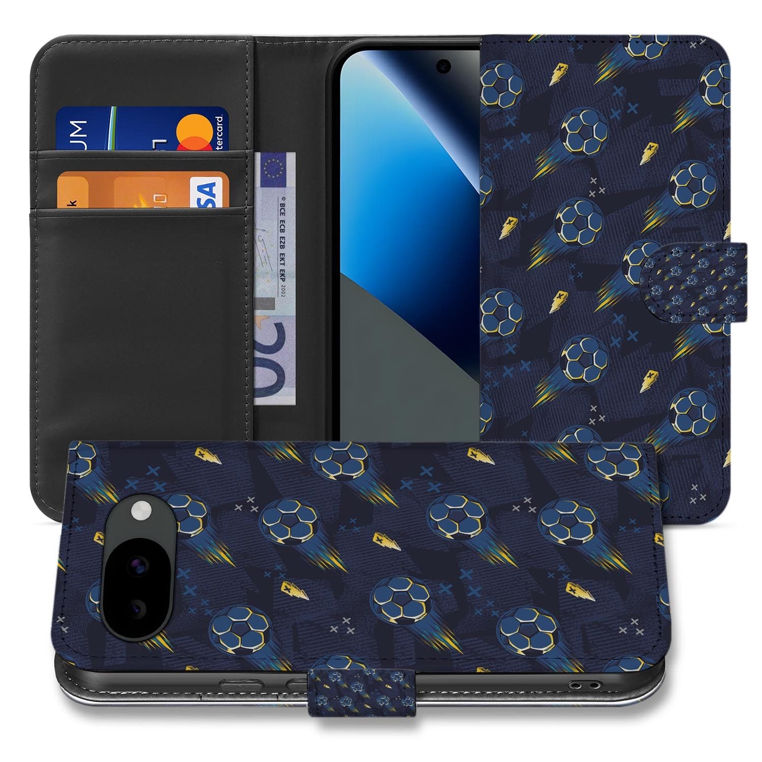 Voetbal bookcase hoesje voor de Google Pixel 10a