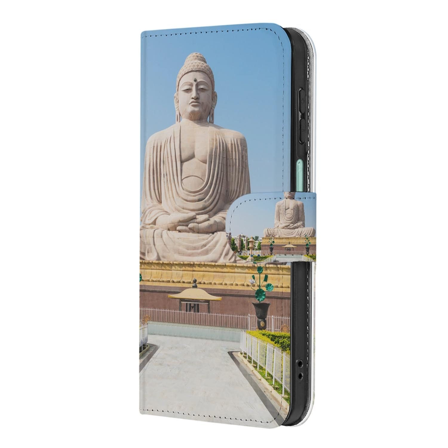 Samsung Galaxy A27 bookcase Boeddha, achterkant met camera-uitsparing