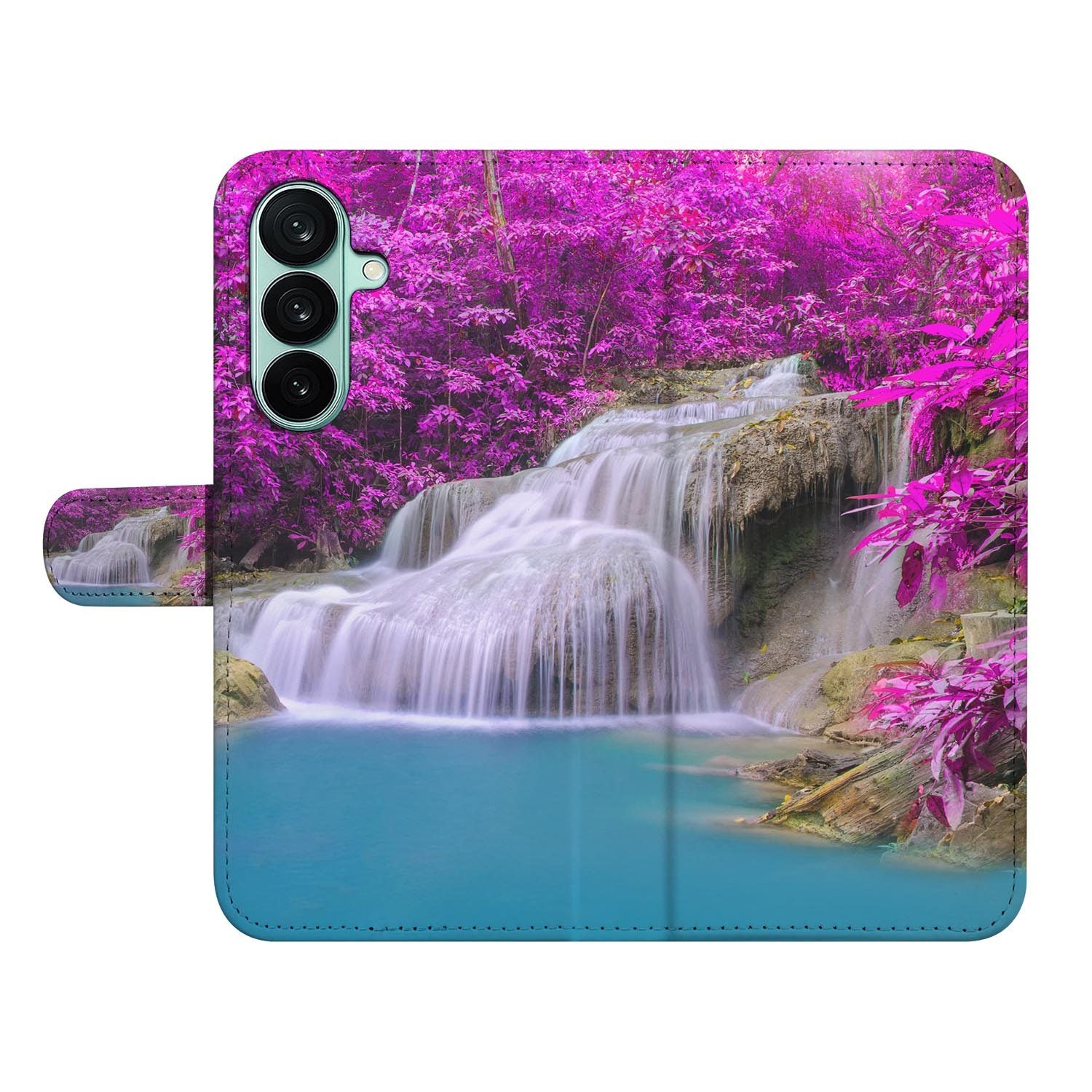 Samsung Galaxy A27 bookcase Waterval, open met pasjesvakken