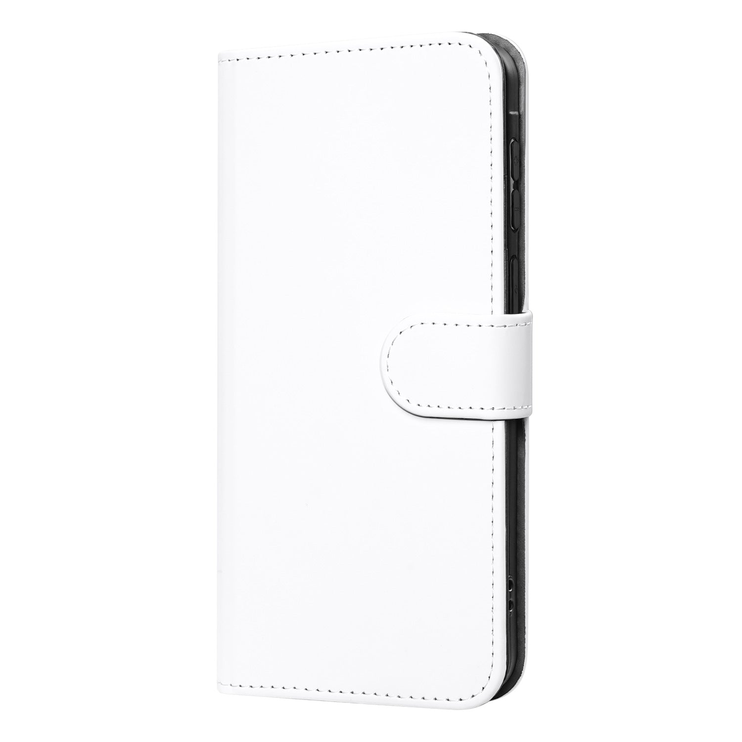 Samsung Galaxy A37 Bookcase Hoesje Wit Pasjeshouder Vooraanzicht.