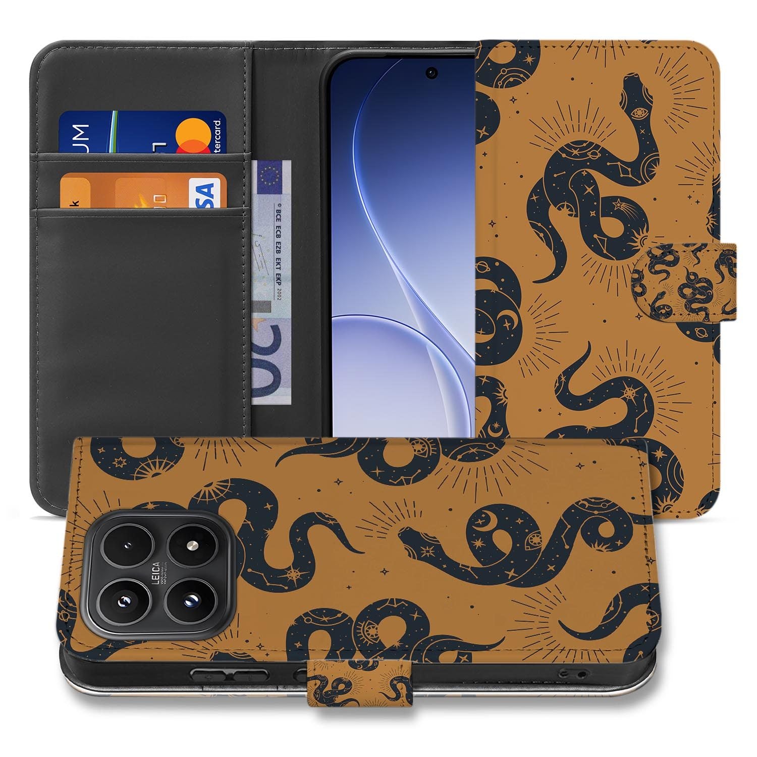 Xiaomi 17 bookcase Snakes, voorkant met gesloten klep