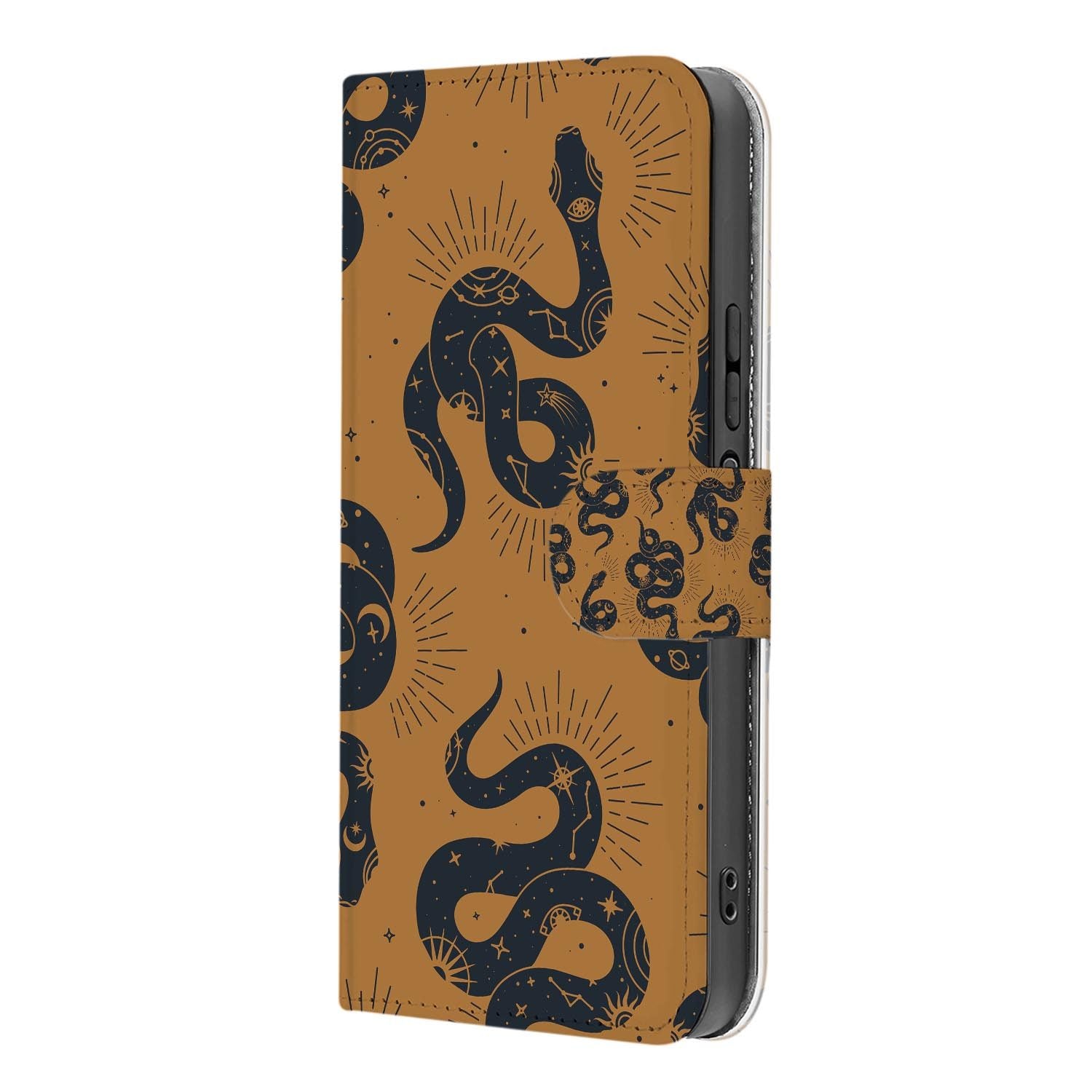 Xiaomi 17 bookcase Snakes, binnenkant met telefoon