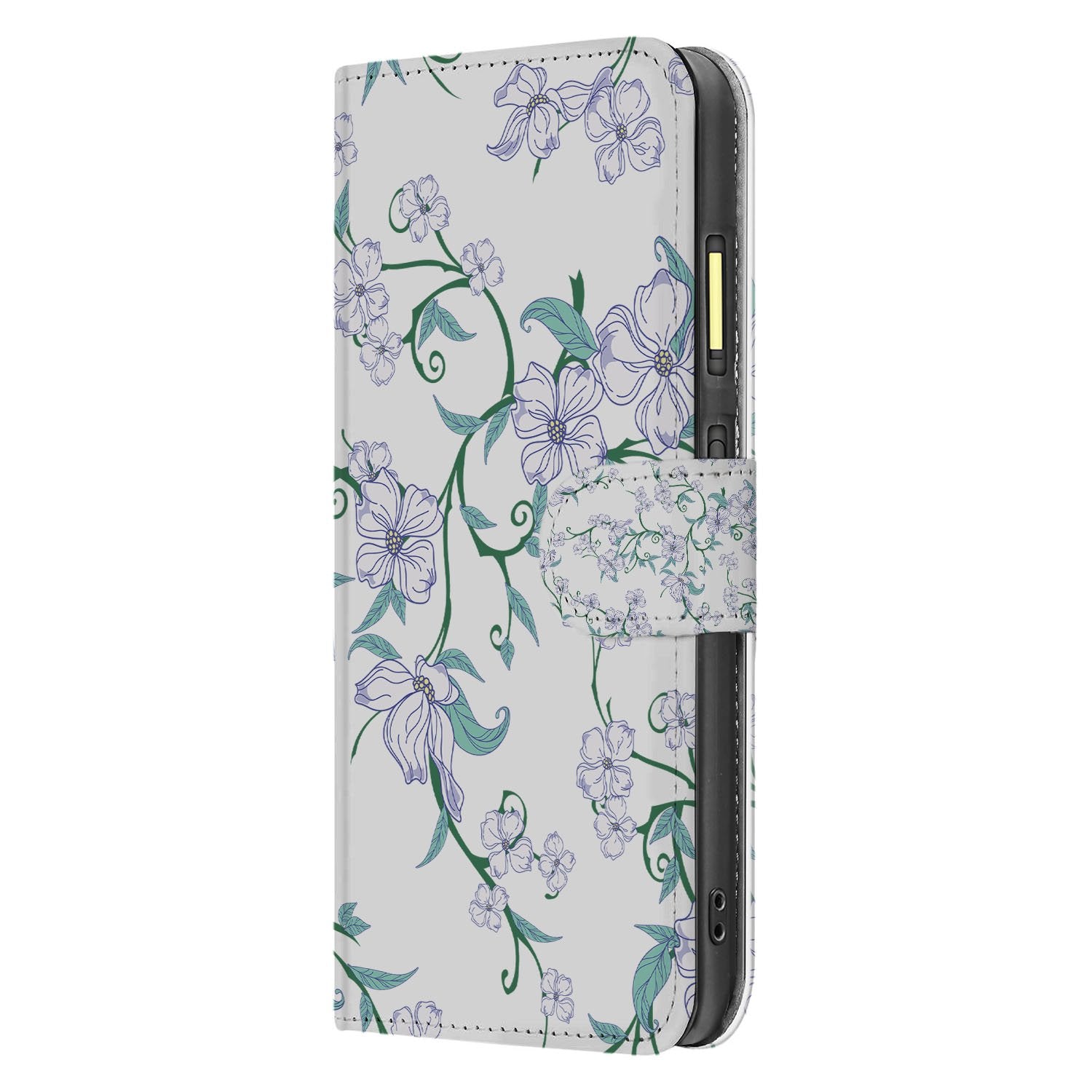 Fairphone 6 Bookcase Hoesje voor Fairphone 6 in Blossom White met Pasjeshouder TPU Binnenhouder zijaanzicht