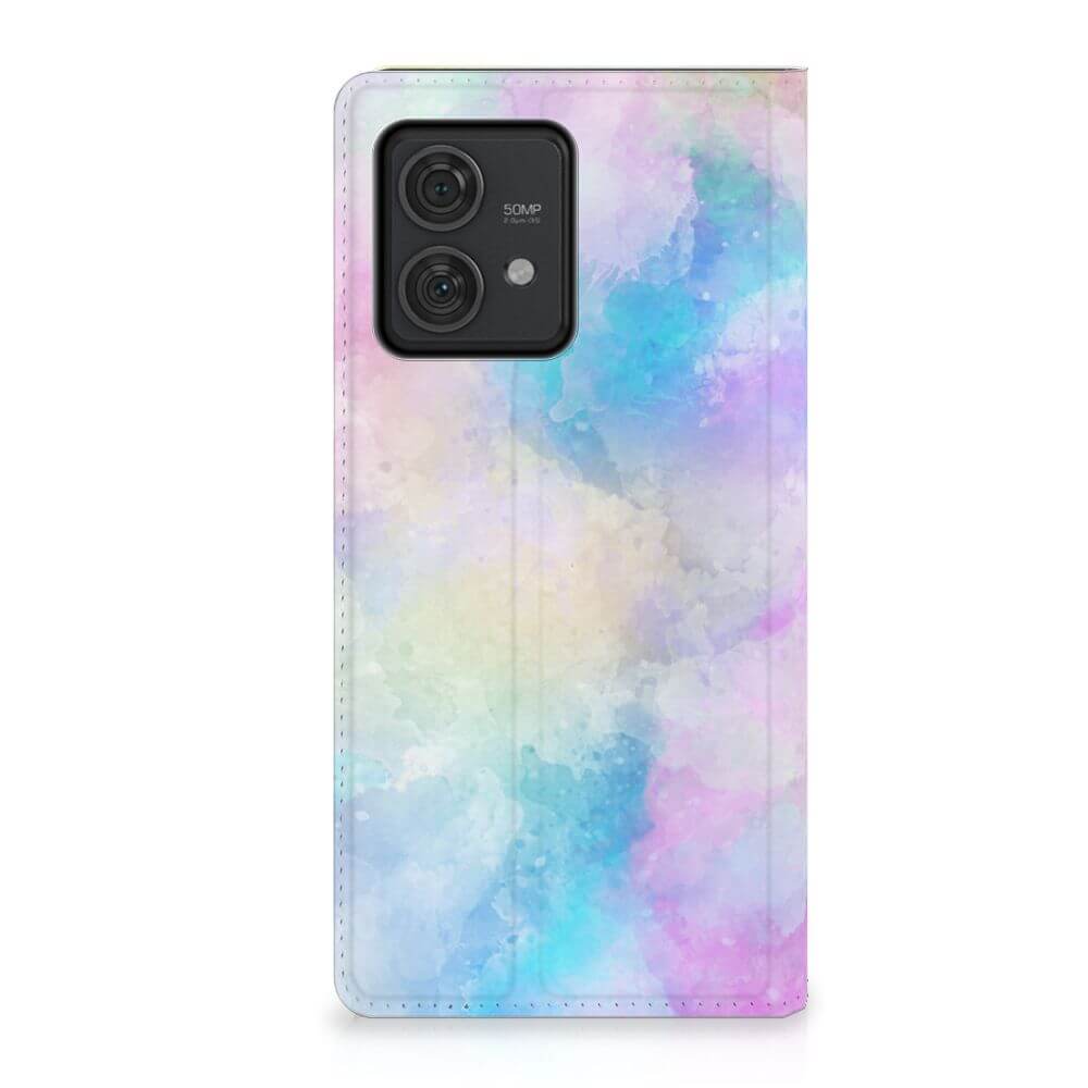 Bookcase Motorola Edge 40 Neo Watercolor Light achterkant