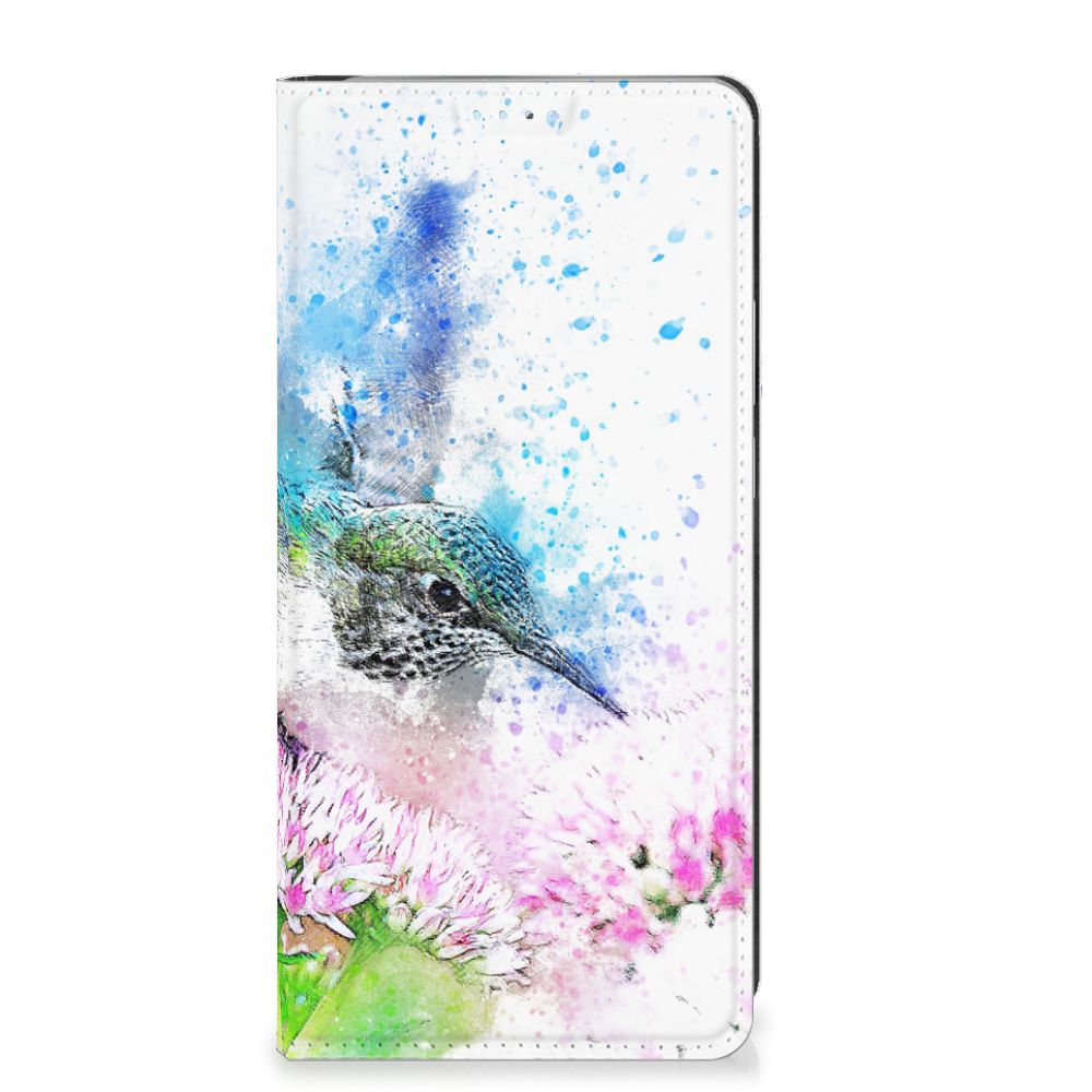 Bookcase Motorola Edge 40 Pro Vogel artistiek design voorkant