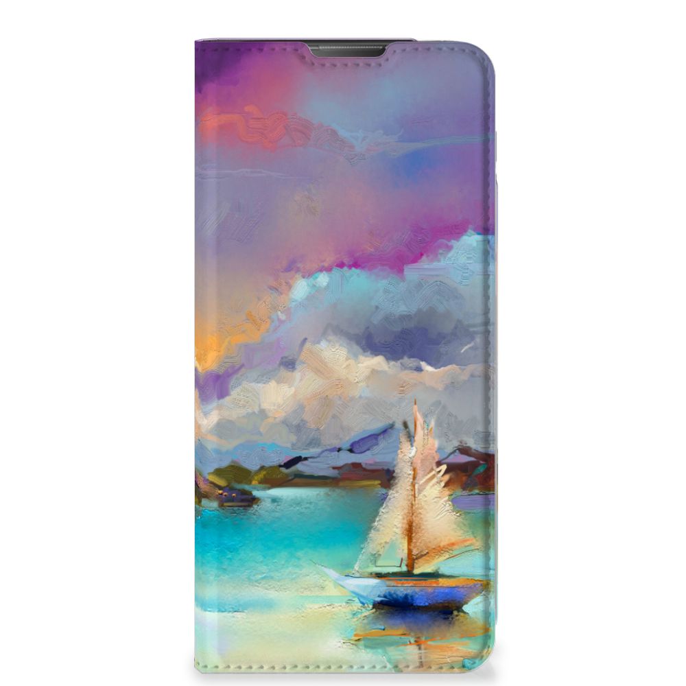 Bookcase Motorola Moto E20 Boat design boot op water
