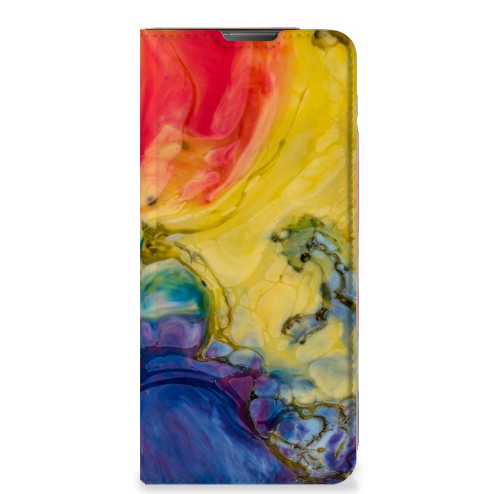 Bookcase Motorola Moto E20 Watercolor Dark voorkant