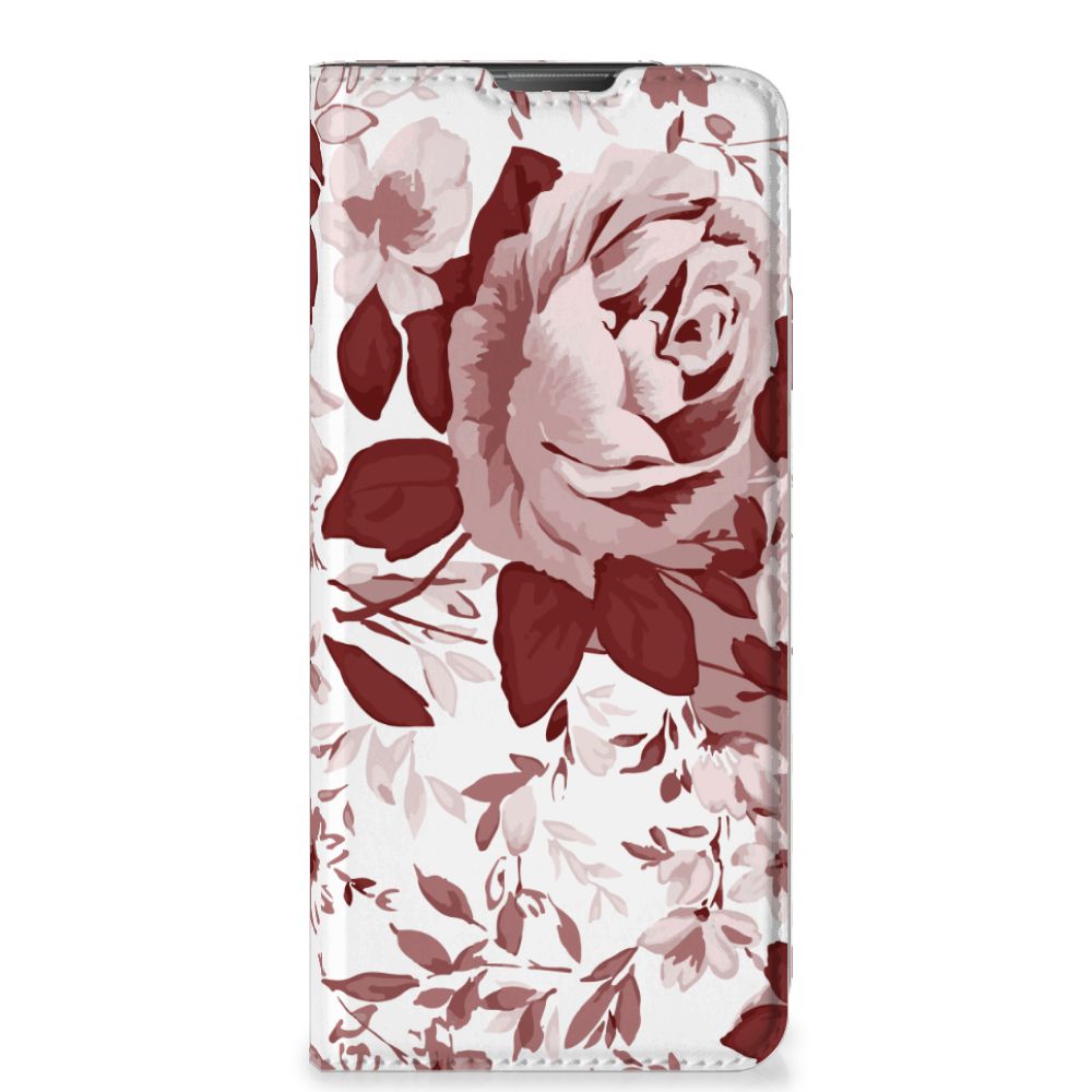 Bookcase Motorola Moto E20 Watercolor Flowers bloemen rozen bloemenprint