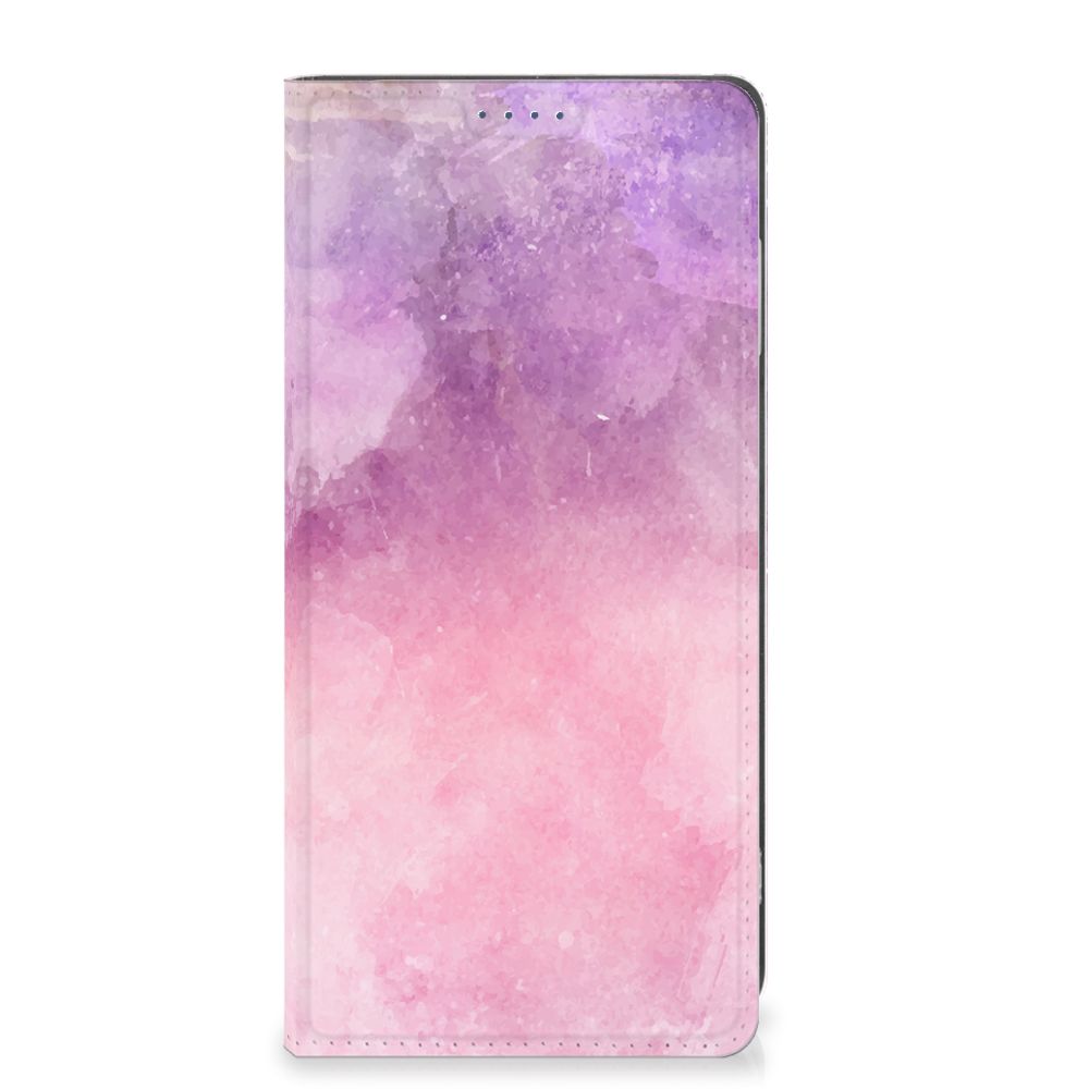 Bookcase Motorola Moto G24 | G04 | G24 Power Pink Purple Paint design roze paars aanzicht