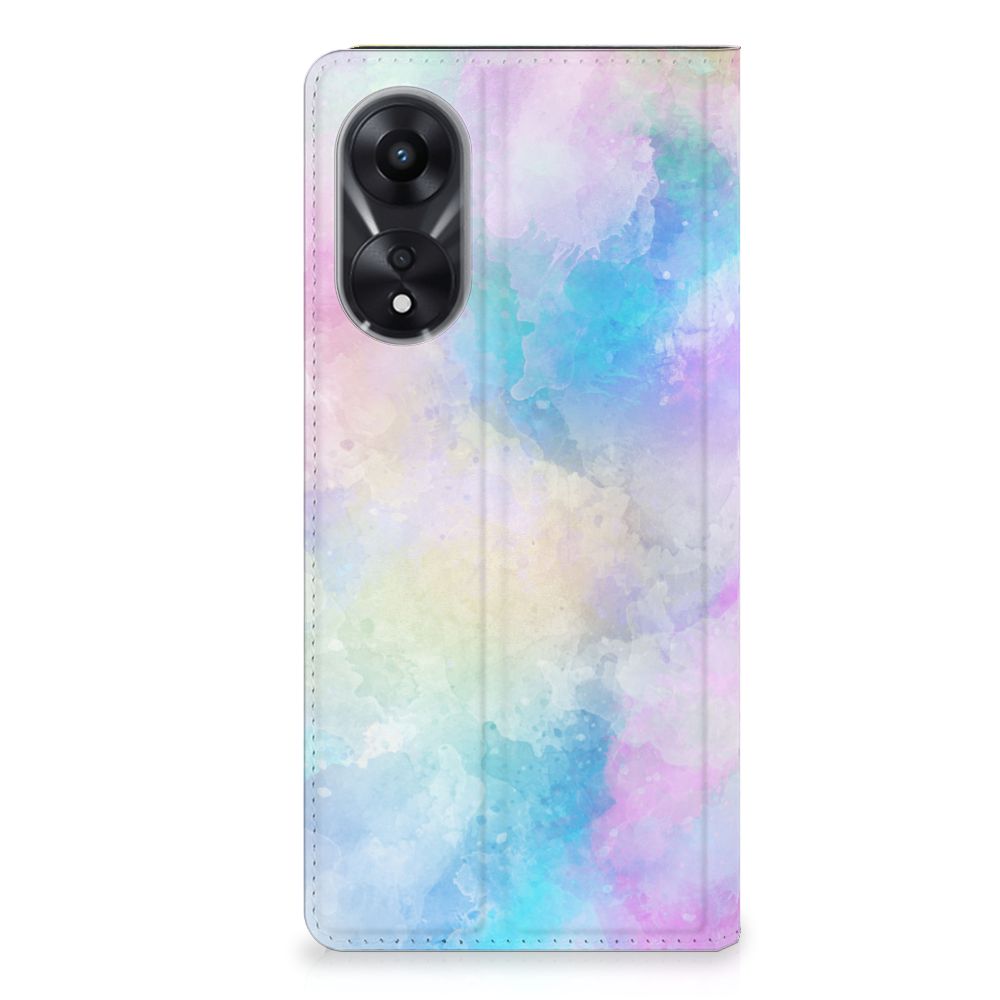 Bookcase OPPO A78 | A58 5G Watercolor Light hoesje achterkant design watercolor