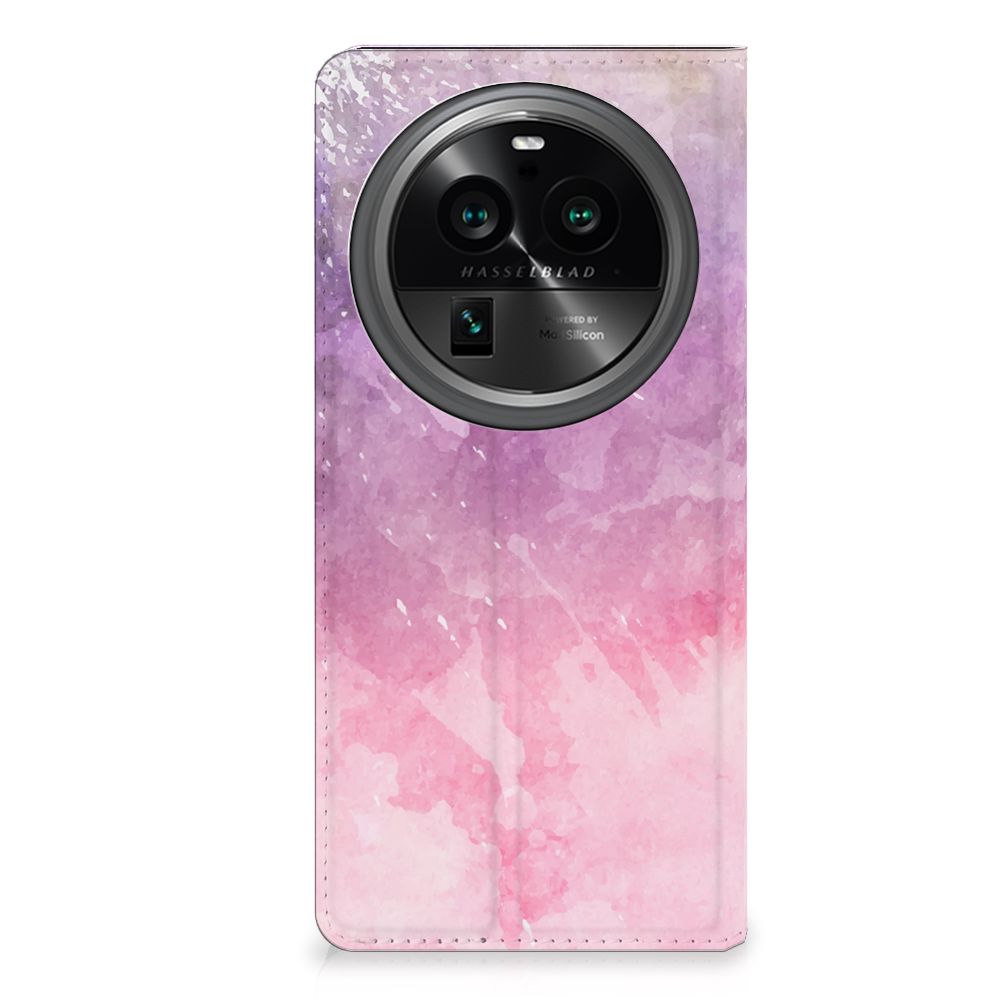 OPPO X6 Pro Bookcase Pink Purple Paint voorkant