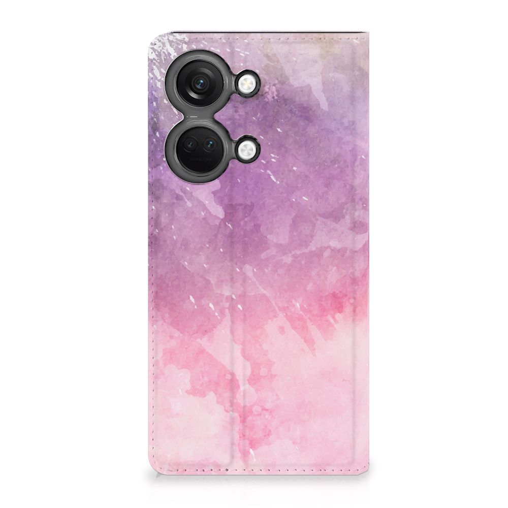 Bookcase OnePlus Nord 3 Pink Purple Paint - sierlijk design met roze en paars voor gebruiksgemak en bescherming 🌸