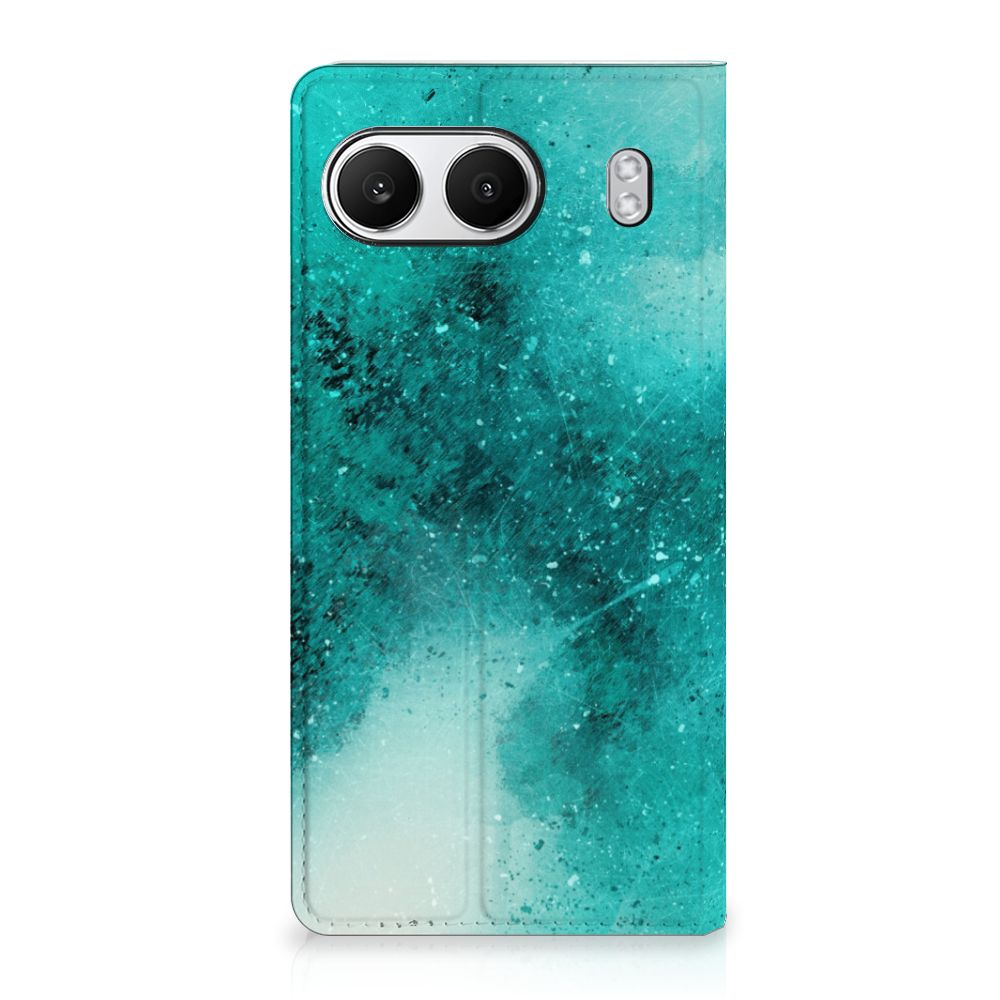 OnePlus Nord 4 Bookcase Painting Blue voorkant