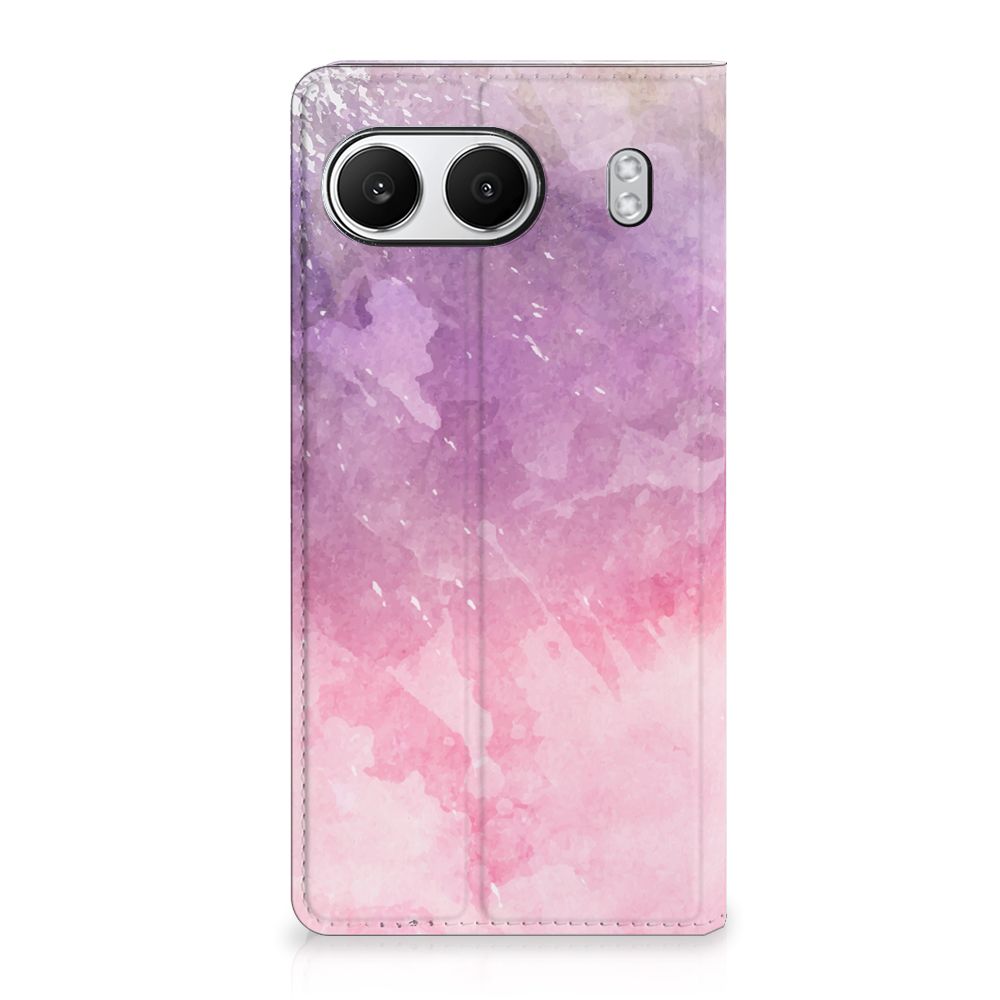 OnePlus Nord 4 Bookcase Pink Purple Paint achteraanzicht