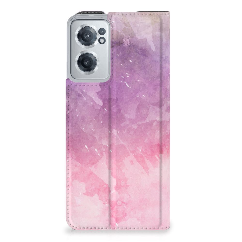 OnePlus Nord CE 2 5G Bookcase Pink Purple Paint voorkant