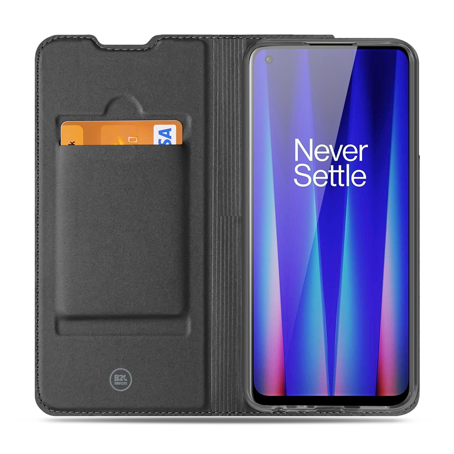 Bookcase OnePlus Nord CE 2 5G Telefoonhoesje Wit met Pasjehouder