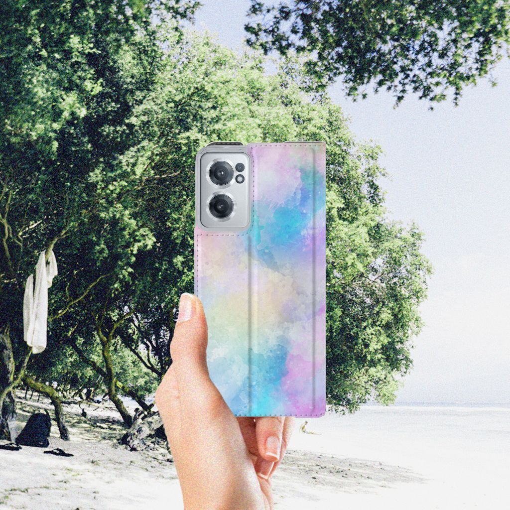 OnePlus Nord CE 2 5G Bookcase Watercolor Light voorkant