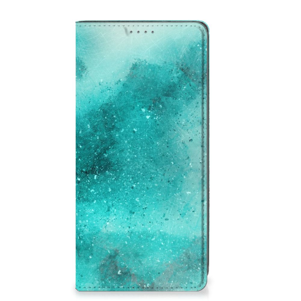 OnePlus Nord CE 2 Lite 5G Bookcase Painting Blue voorzijde