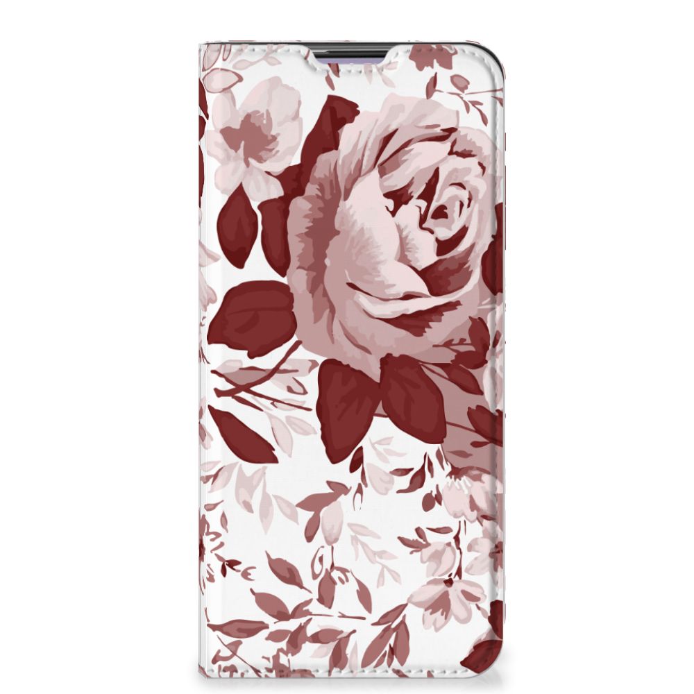 OnePlus Nord CE 5G Bookcase Watercolor Flowers voorkant
