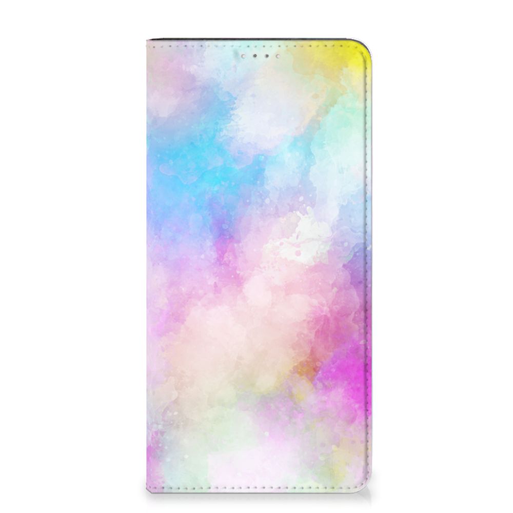 Bookcase Samsung Galaxy A14 4G Watercolor Light design with a colorful watercolor pattern.