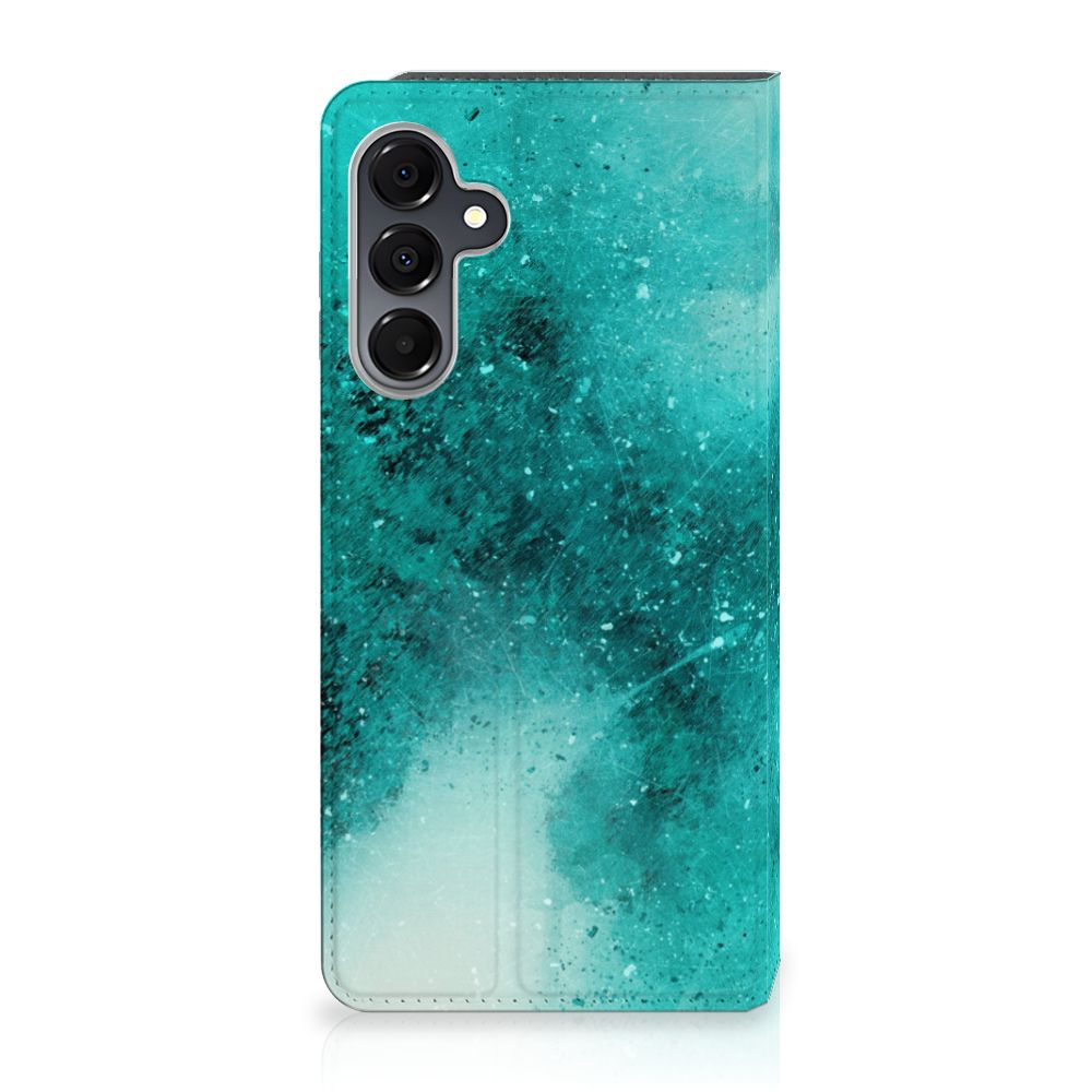 Bookcase Samsung Galaxy A16 5G/4G Painting Blue voorkant design blauw