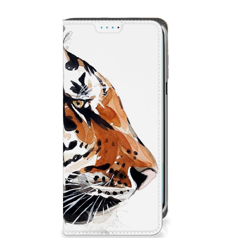 Samsung Galaxy A16 5G/4G Bookcase Watercolor Tiger zijaanzicht