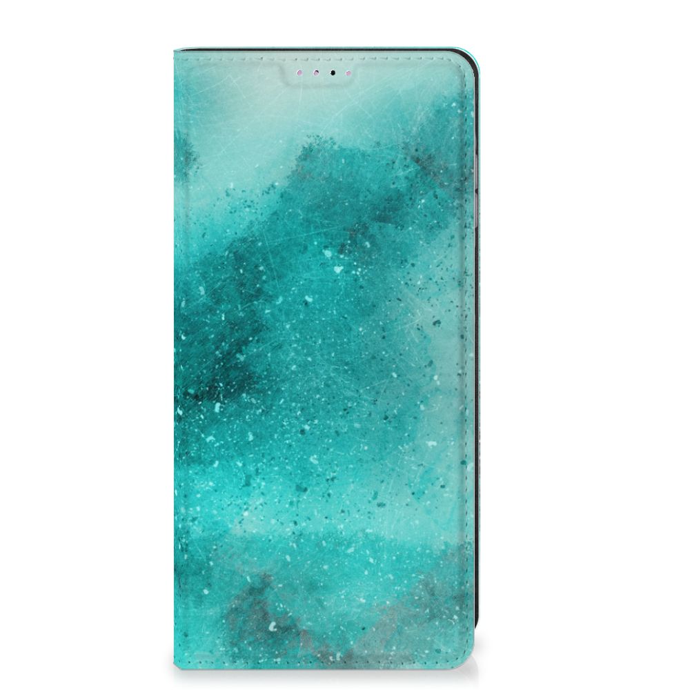 Bookcase Samsung Galaxy A25 Painting Blue