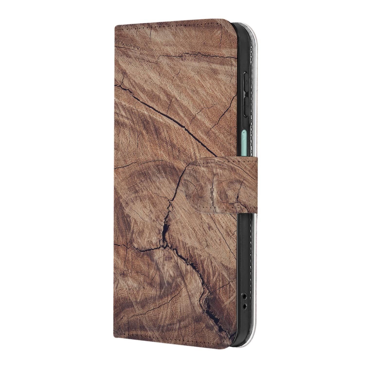 Samsung Galaxy A27 bookcase Tree Trunk, achterkant met camera-uitsparing
