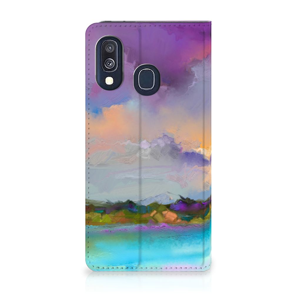 Bookcase Samsung Galaxy A40 Boat