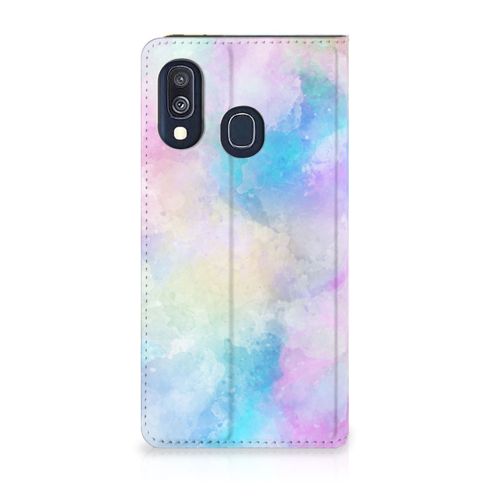 Bookcase Samsung Galaxy A40 Watercolor Light