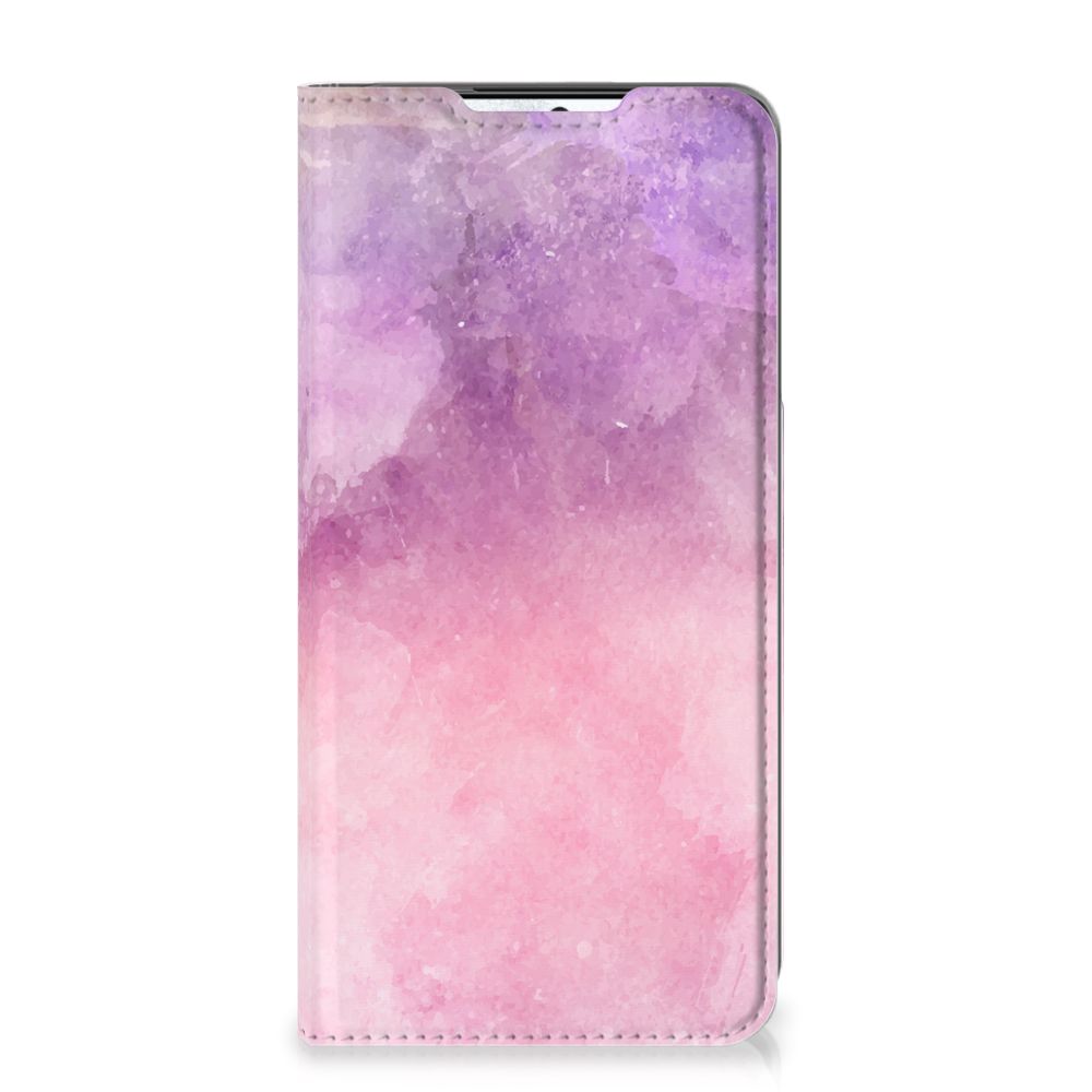 Samsung Galaxy S21 FE Bookcase Pink Purple Paint voorkant