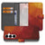 Bookcase Samsung Galaxy S25 FE Polygon Rood PU Leer 3 Pasjes voorkant achterkant