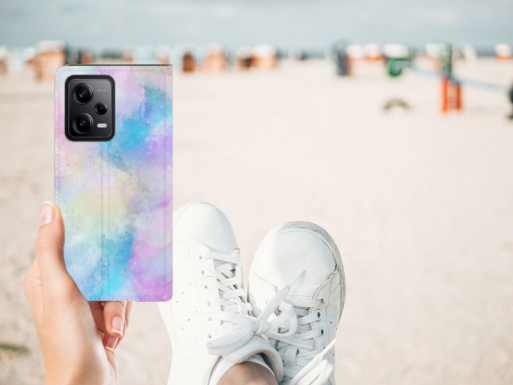 Bookcase Xiaomi Redmi Note 12 Pro | Poco X5 Pro Watercolor Light design vrolijk uitzicht