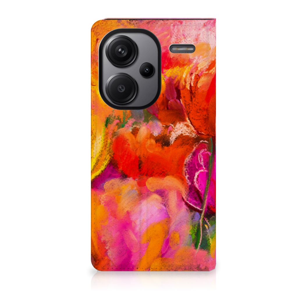 Bookcase Xiaomi Redmi Note 13 Pro Plus Tulips voorkant