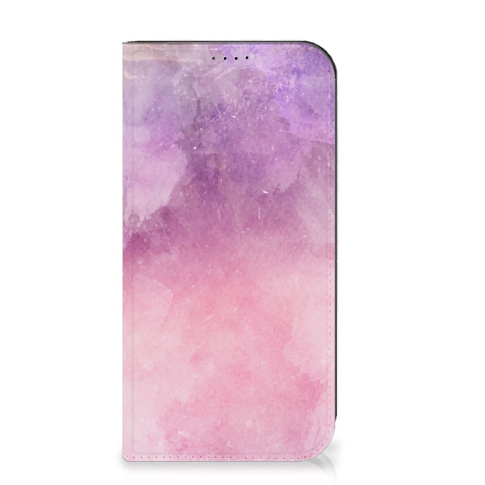 B2C Telecom Bookcase iPhone 15 Pro Max Pink Purple Paint design roze paarse verf aanzicht