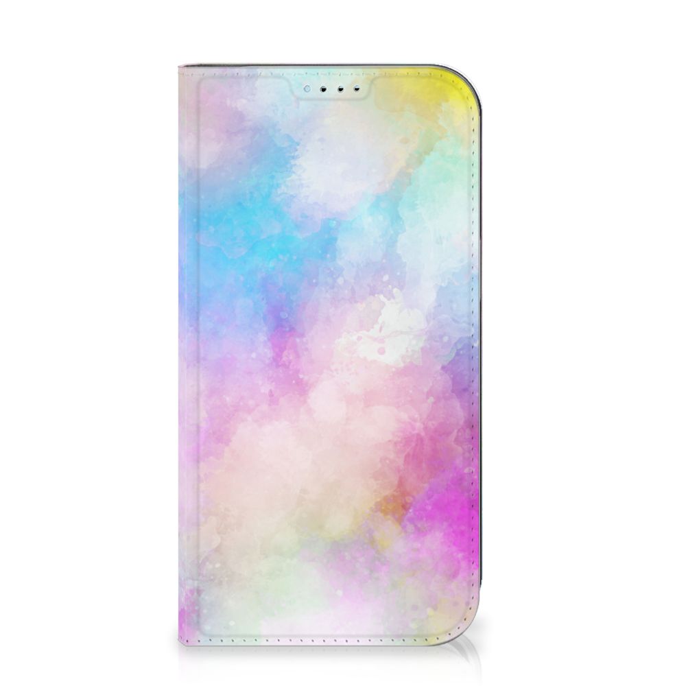 Beautiful Bookcase iPhone 15 Watercolor Light design with a pastel watercolor pattern 🌈.