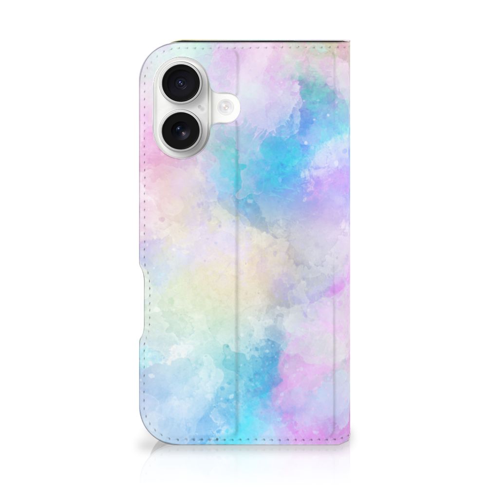 B2C Telecom Bookcase iPhone 16 Watercolor Light design achterzijde