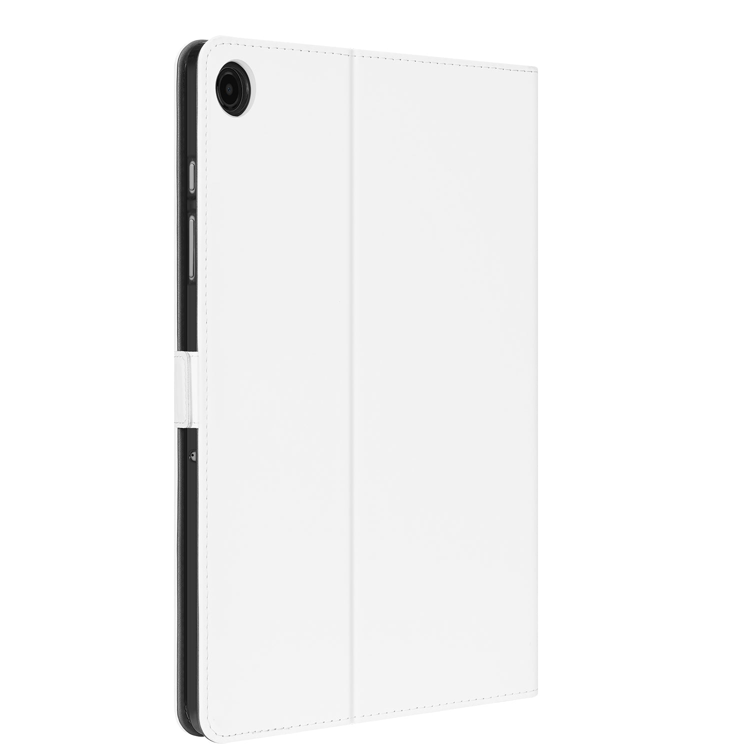 Samsung Galaxy Tab A11 Plus Bookcase met Standaard voor Samsung Galaxy Tab A11 Plus Wit zijaanzicht