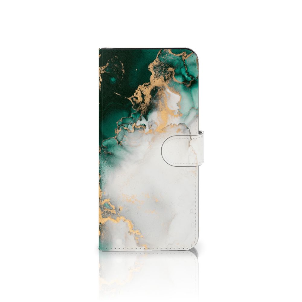 Google Pixel 8 Pro Bookcase Marmer Groen zij aanzicht
