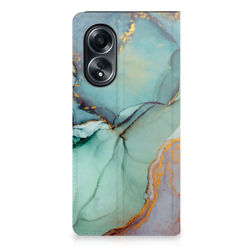 OPPO A58 4G Bookcase Watercolor Mix voorkant