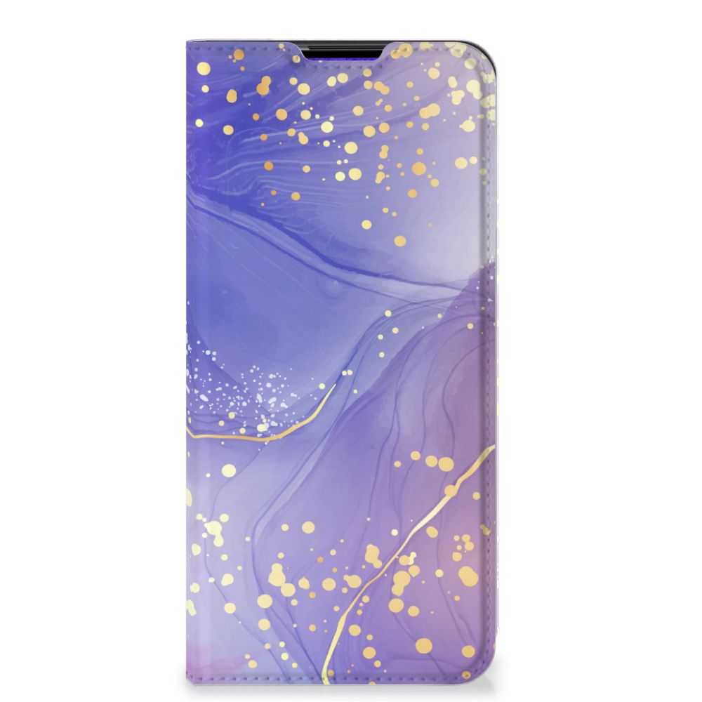 Samsung Galaxy A03s Bookcase Watercolor Paars voorkant