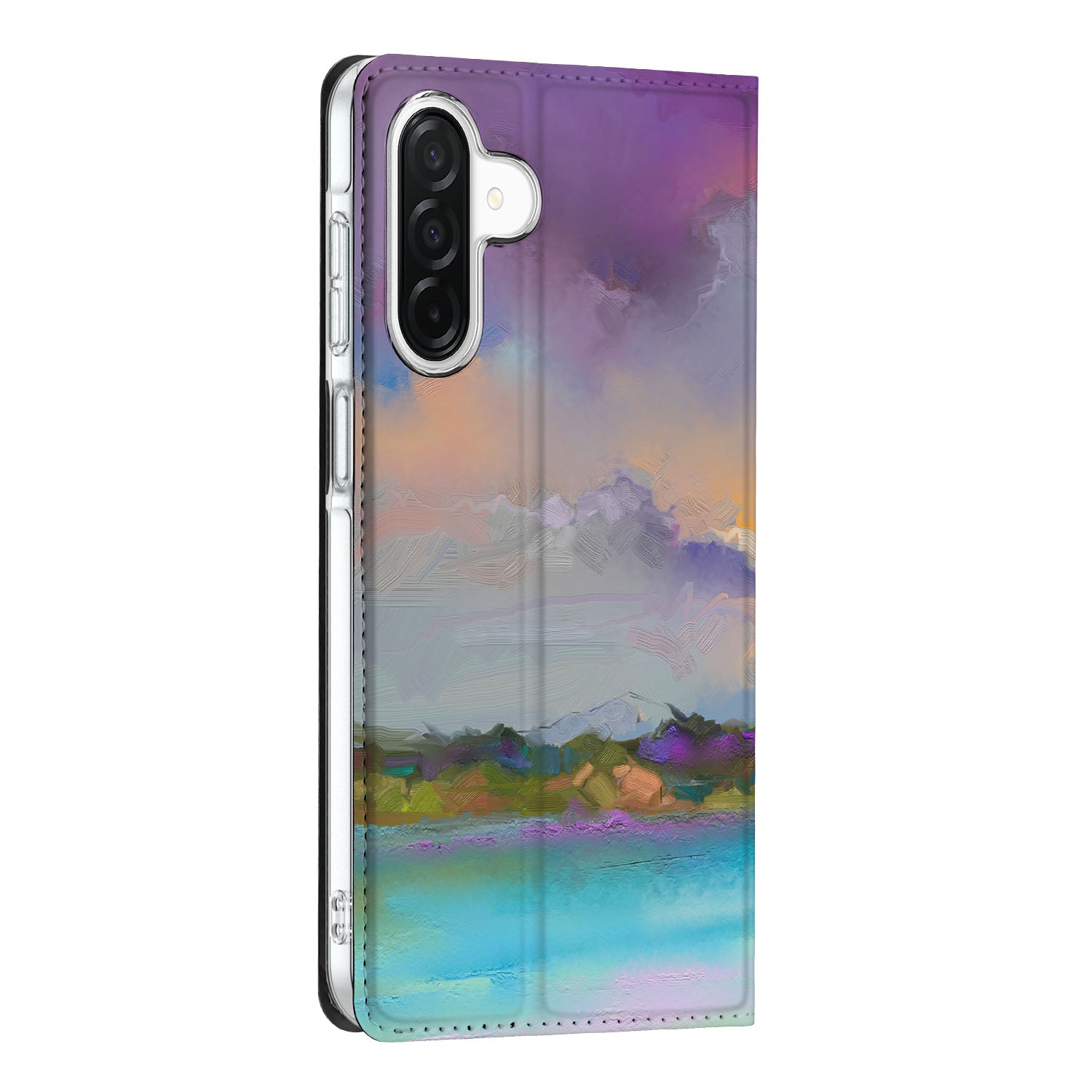 Samsung Galaxy A26 Bookcase Boat side view kleurrijke beschildering