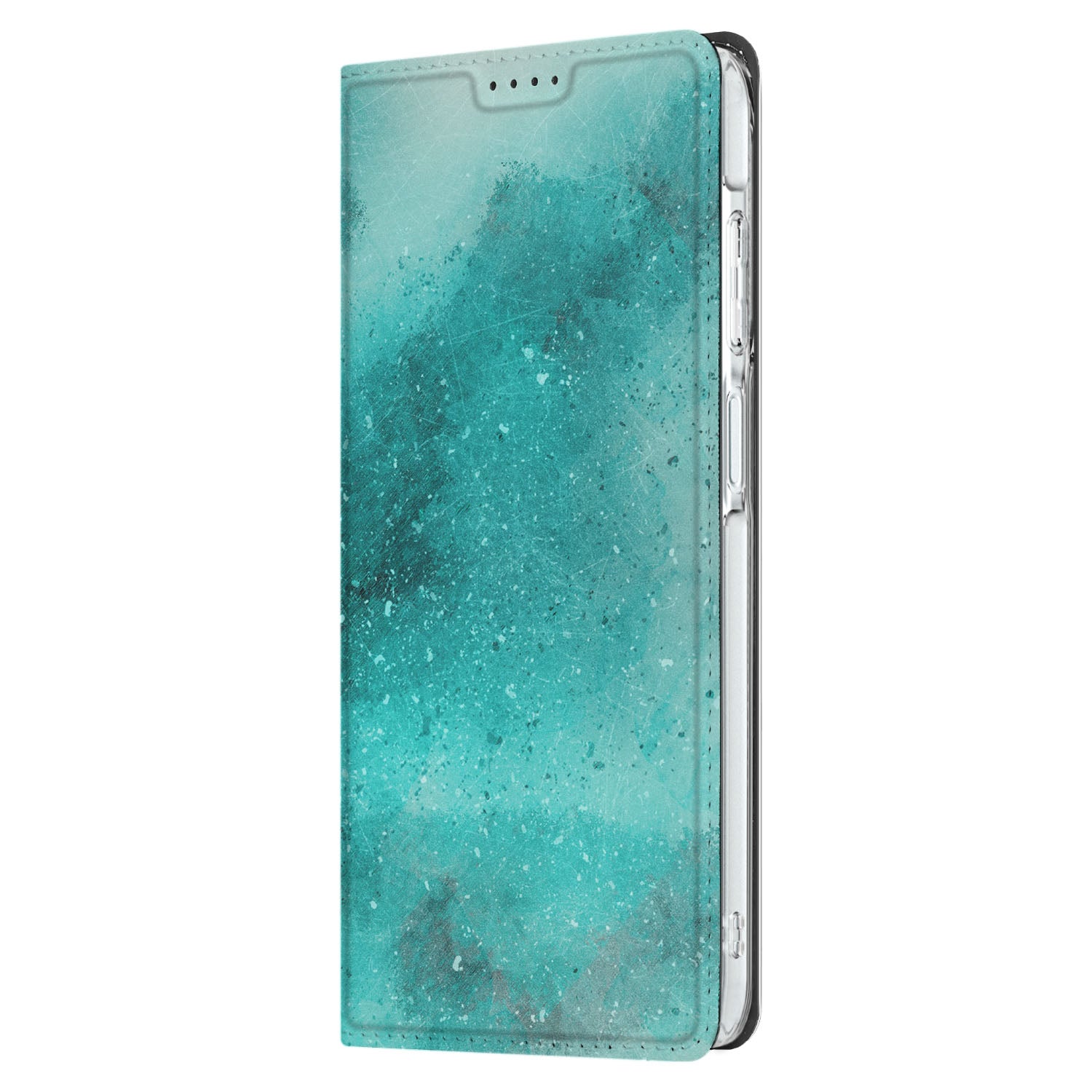 Samsung Galaxy A26 Bookcase Painting Blue zijaanzicht