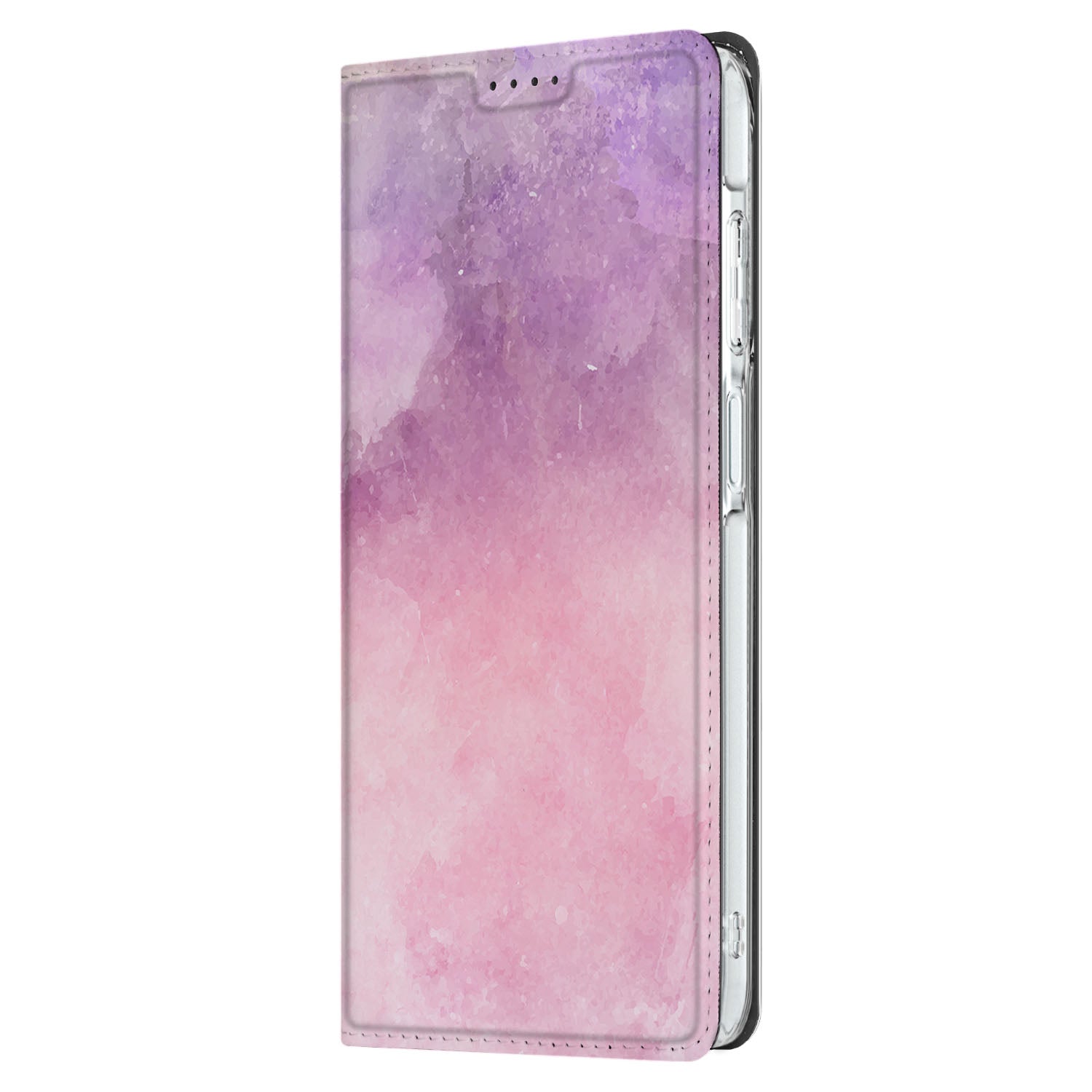 Bookcase voor Samsung Galaxy A26 Pink Purple Paint zijaanzicht