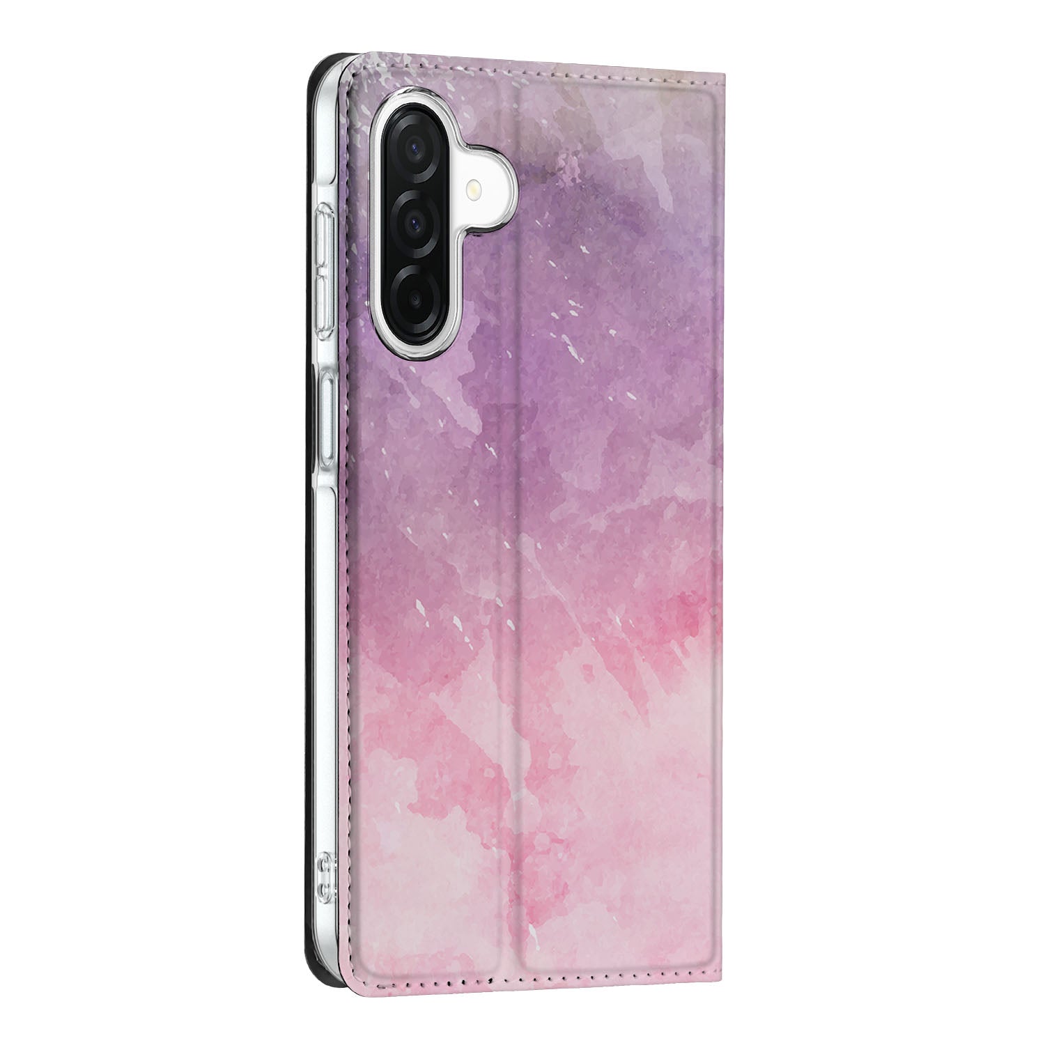 Samsung Galaxy A26 Bookcase voor Samsung Galaxy A26 Pink Purple Paint zijkant