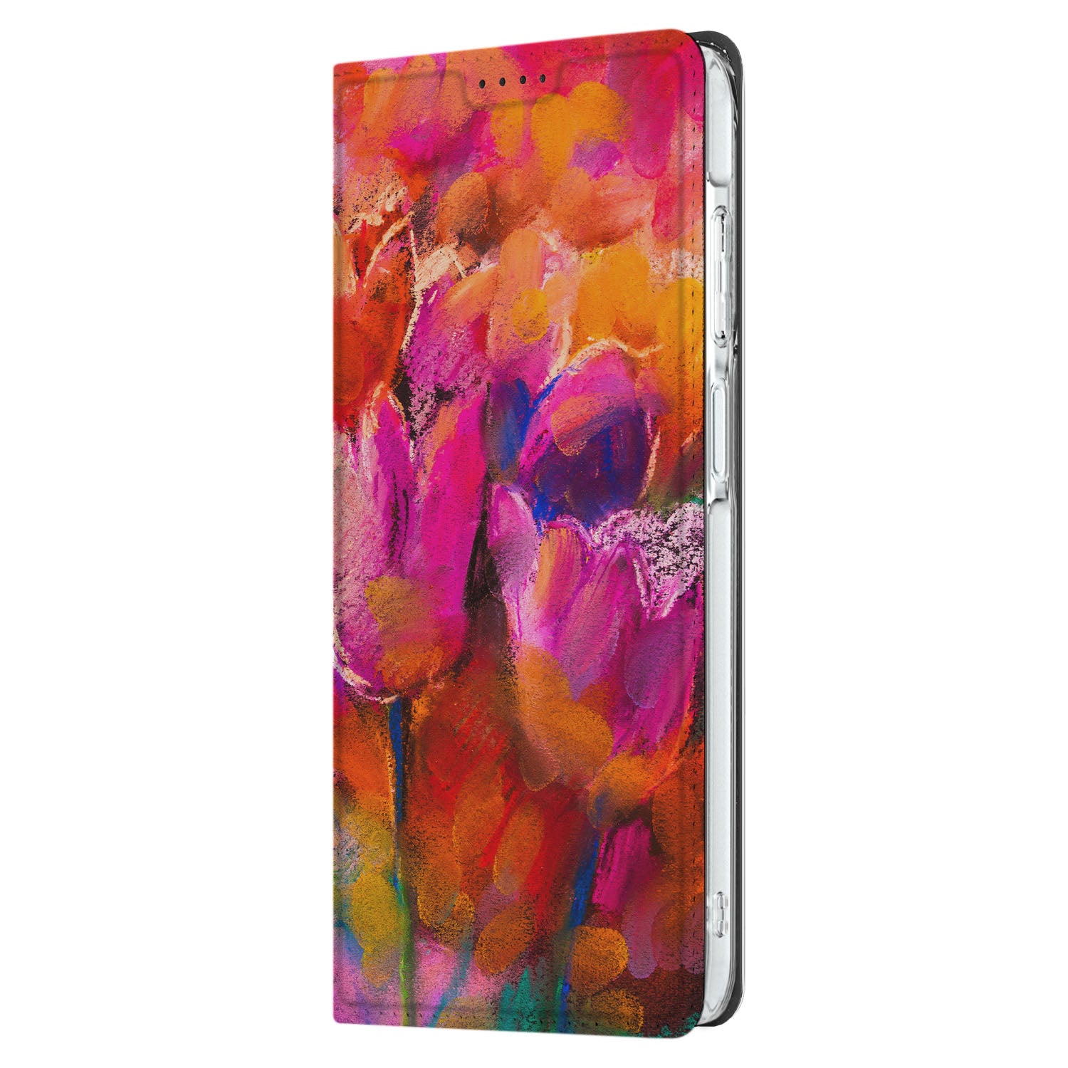 Samsung Galaxy A26 Bookcase Tulips zijkant