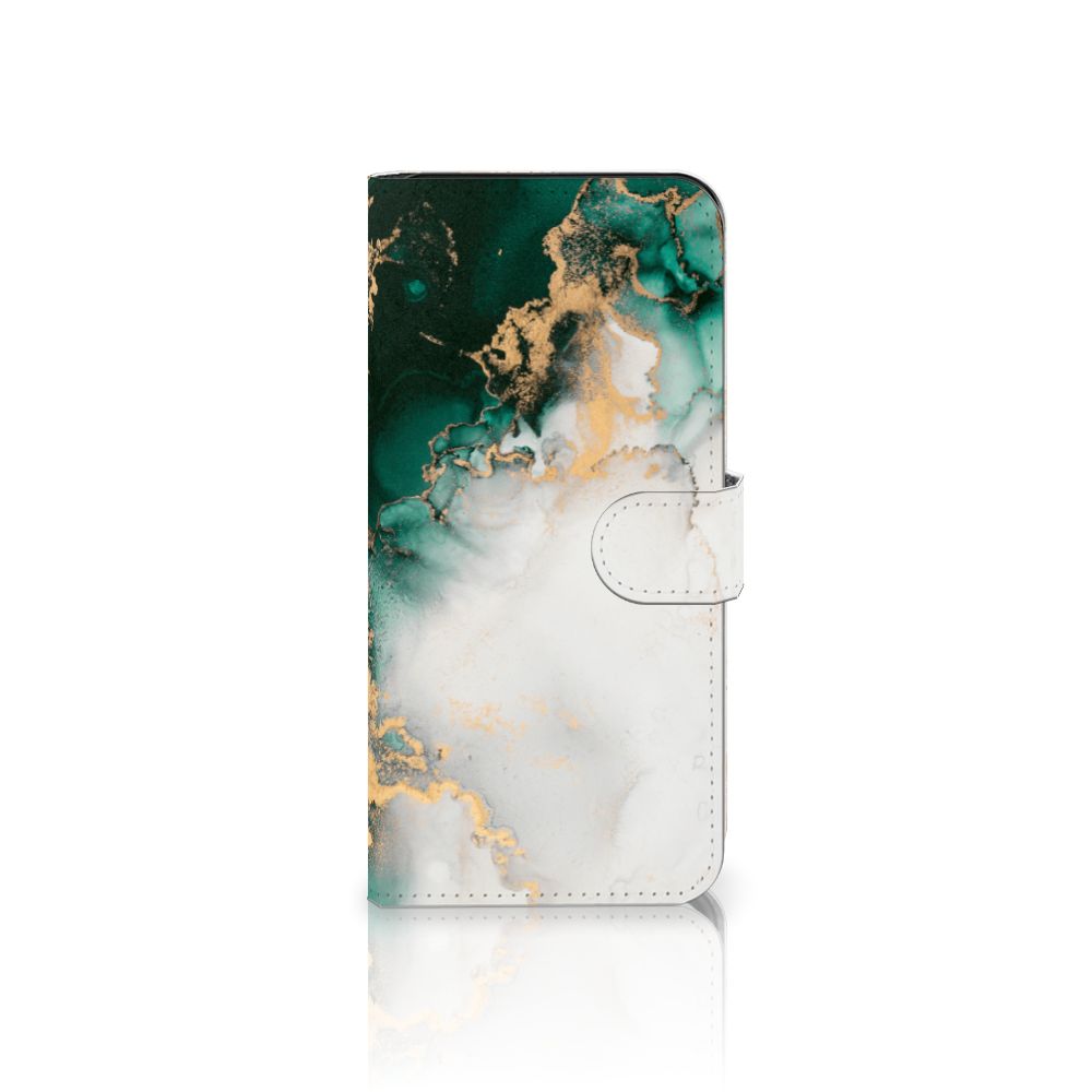 Samsung Galaxy A36 Bookcase Marmer Groen voorkant