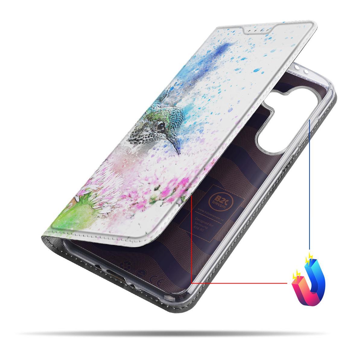 Bookcase voor Samsung Galaxy A56 | A36 Vogel zijkant aanzicht