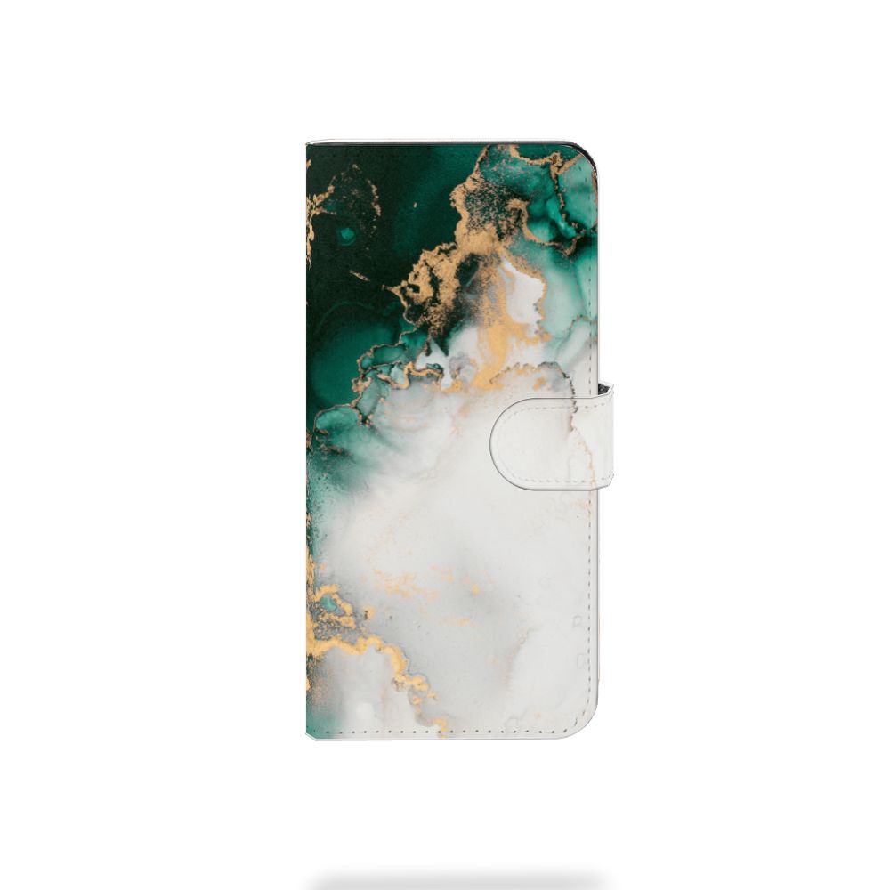 Xiaomi Redmi Note 13 Pro Plus Bookcase Marmer Groen voorkant