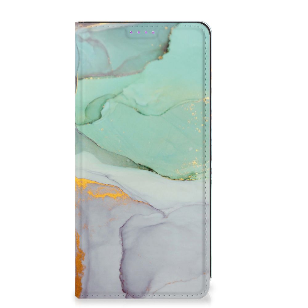 Bookcase voor Xiaomi Redmi Note 13 Pro Plus Watercolor Mix met prachtig kleurverloop en gouden accenten 🌈